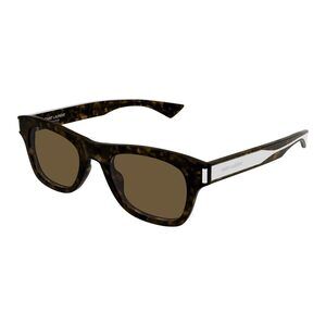 NWT Yves Saint Laurent SL-877 Havana Crystal 51mm Sunglasses